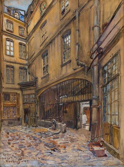 null FREDERIC ANATOLE HOUBRON (1851-1908)

Paris, rue de La Parcheminerie

signé,...