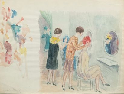 null JULIE MANET (1878-1966)

Chez la modiste

signé ‘julie Manet’ (en bas à gauche)

aquarelle...