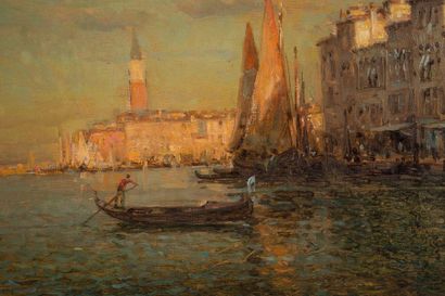 null Eloi Noël BOUVARD (1875-1957) 

Vue de Venise, c.1930. 

Huile sur toile.?Signée...