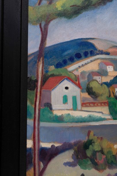 null André VERDILHAN (1881-1963) 

Paire de paysages de Provence. 

Huile sur toile.?47,1...