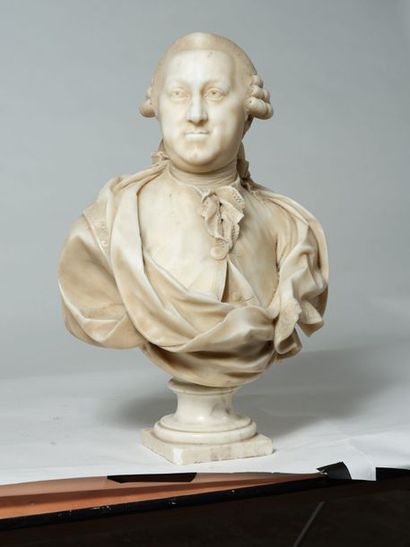 Ecole Française du XVIIIème siècle Portrait en buste d'Antoine Jean Amelot de Chaillou,...