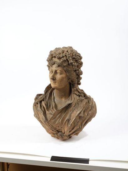 ECOLE FRANÇAISE, probablement fin du XVIIIème siècle Portrait présumé d’Anne-Josèphe...