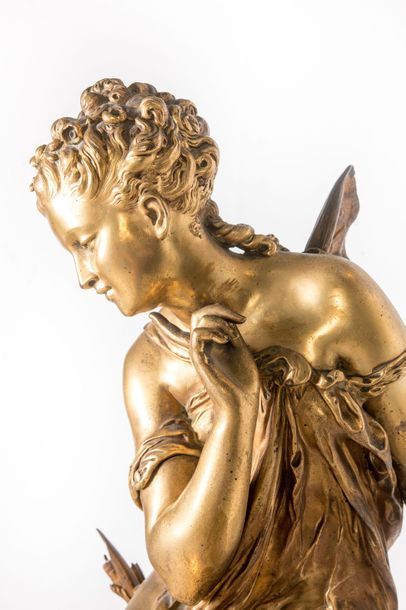 Mathurin MOREAU(1822-1912) "La libellule"

Bronze à patine dorée

Signé sur la terrasse.

H....