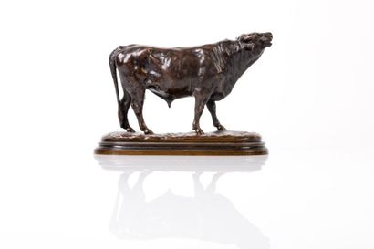 ROSA BONHEUR (1822 - 1899) Taureau.

Bronze à patine brune.

H. 15 cm, L. 20 cm.



Bronze...