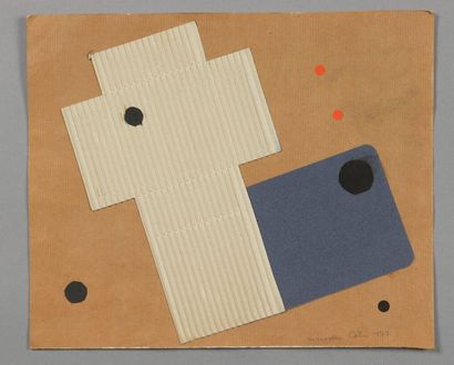null MARCELLE CAHN (FRA/ 1895-1981)

Composition (carton ondulé)

signé et daté 'Marcelle...