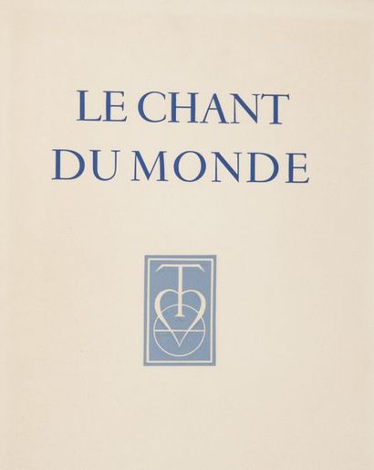 null GIONO (Jean). Le Chant Du Monde. Sans lieu [Paris, Malakoff] La

Tradition,...
