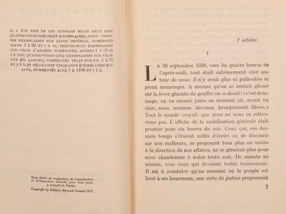 null GIONO (Jean). Lettre aux Paysans sur la Pauvreté et la Paix. Paris,

Grasset,Vivre...