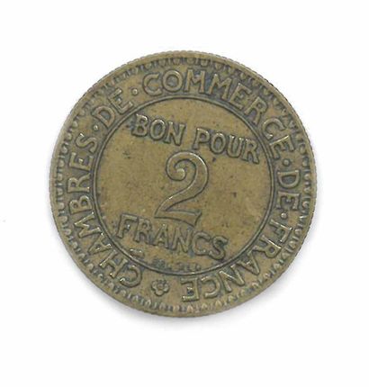 null IIIème République 1871-1940

2 francs Chambre de commerce 1927 Paris.

Bronze-aluminium,...