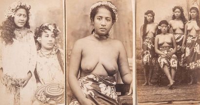 null S. HOARE, Papeete, TAHITI

Types (24) et paysage (1) d’Océanie, c. 1890

25...