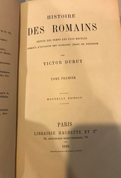 null Victor DURUY 

Histoire des Romains nouvelle édition Librairie Hachette et cie...