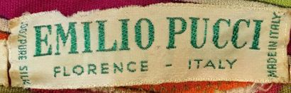 null EMILIO PUCCI Florence Italy Robe en jersey imprimé avec ceinture taille 8 (...
