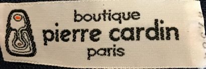 null PIERRE CARDIN Boutique Paris Robe en lainage et lin bleu boutonnage pression...
