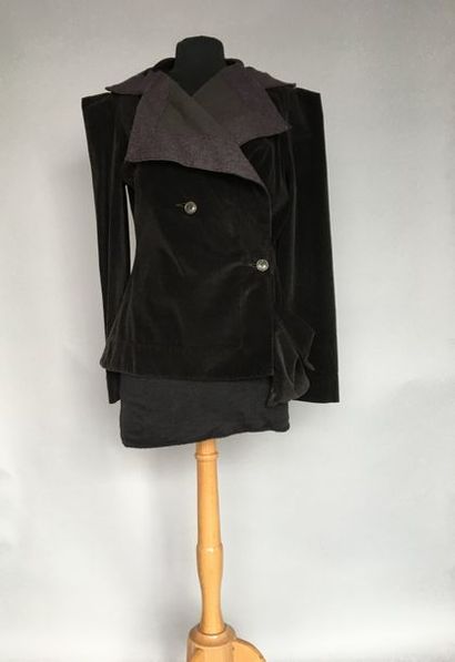 null VIVIENNE WESTWOOD Veste en velours et col flanelle taille 40