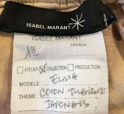 null ISABEL MARANT Collection été 2012 modèle Elma Pantalon en coton tubique japonais...