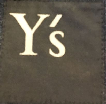null Y 'S YOHJI YAMAMOTO Manteau en jean intérieur imprimé - avec ceinture - taille...