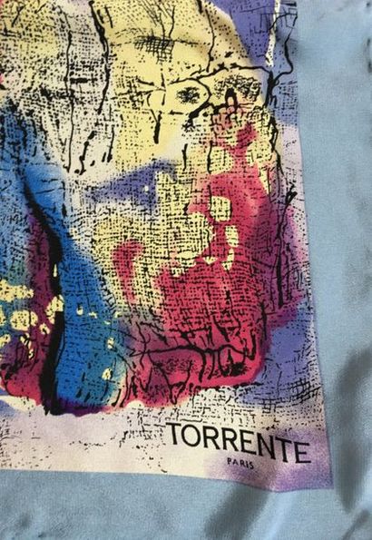 null CHANEL et TORRENTE 2 Foulards en soie imprimée