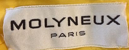 null MOLYNEUX Paris Robe sans manches et veste courte en lainage jaune et blanc taille...