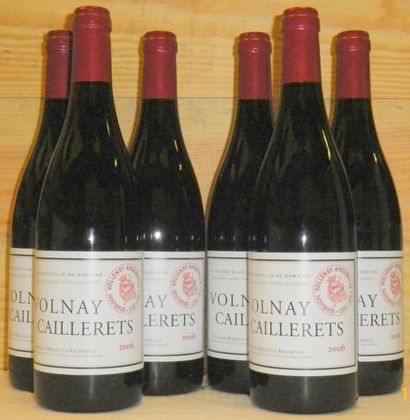 null 6 Bouteilles VOLNAY CAILLERETS - MARQUIS D'ANGERVILLE 2006