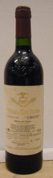 VINS ÉTRANGERS & ALSACE 1 Bouteille ESPAGNE - VEGA SICILIA "UNICO" 1990