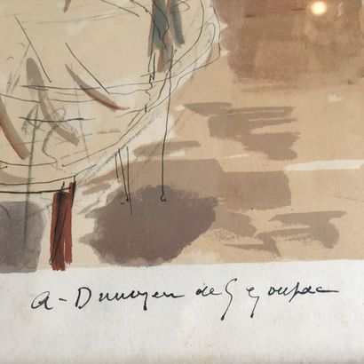 null André Marie DUNOYER DE SEGONZAC (1884-1974)

Marie Laurencin au chevalet 

Lithographie...
