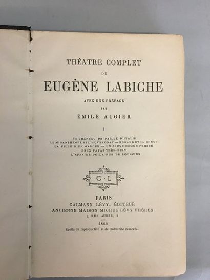 null Eugene LABICHE 

Théatre complet preface by Emile Augier - Paris Calmann-Lévy...