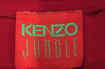null KENZO Jungle Pantalon en polyester rouge Taille 38