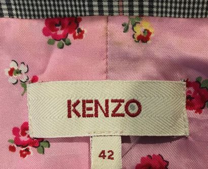 null KENZO Prince of Wales Cotton Cropped Trouser Suit - Jacket 42/Pant 38