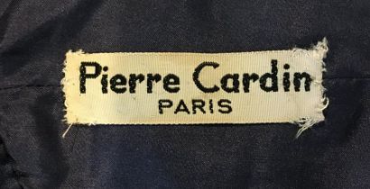 null PIERRE CARDIN Paris Veste courte en lainage bleu nuit circa 60