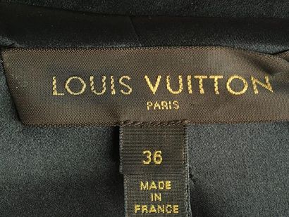 null LOUIS VUITTON Paris Smocking de femme 3 pièces en laine et soie noir rebrodé...