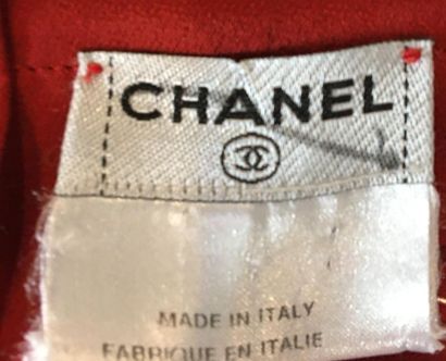 null CHANEL Tunique en soie brique -boutonnage au nom de la marque Taille 40

(légères...