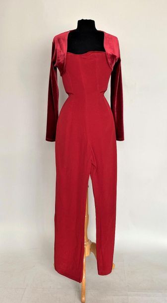 CHRISTIAN LACROIX Strapless jumpsuit in jersey...