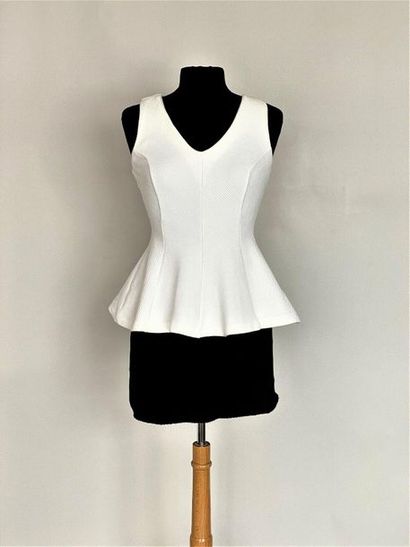 null YVES SAINT LAURENT Variation White cotton ribbed top Size 38