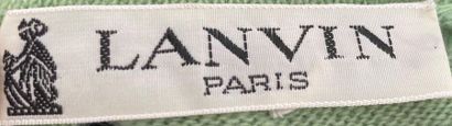  LANVIN Paris Almond green cashmere long dress Size 40