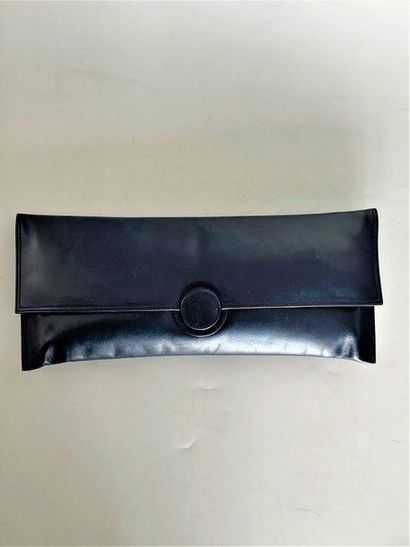RENAUD PELLEGRINO Navy soft leather pouch...