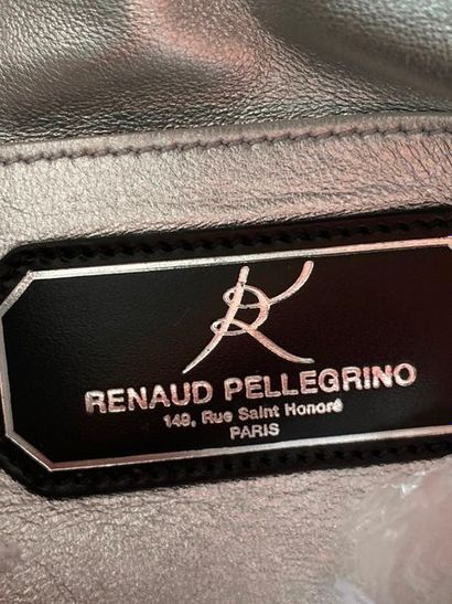 null RENAUD PELLEGRINO Small soft leather pouch silvery 

21x11cm