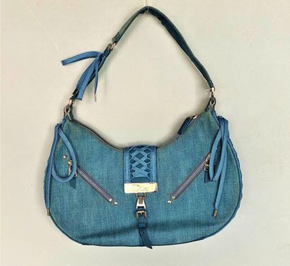 null DIOR Shoulder bag blue jeans with laces - Length 33cm

(Slight traces of di...