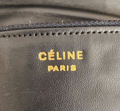 null CELINE Shoulder bag in black patent leather clasp stirrup clasp with golden...