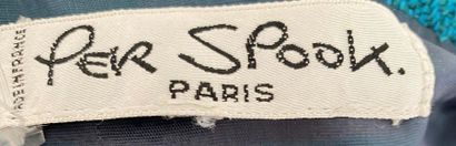 null PER SPOOK Paris Tailleur en lainage vert emeraude à boutonnage pression Taille...