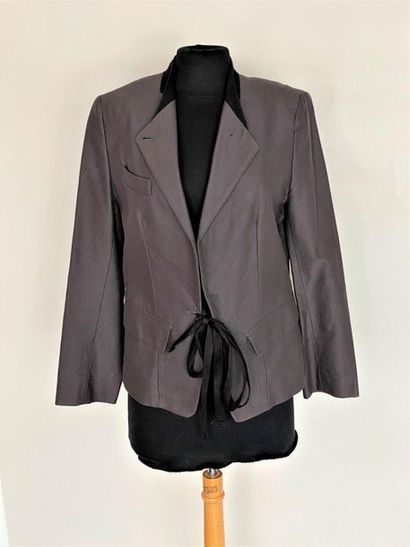 Isabel MARANT Brown cotton blazer with black...