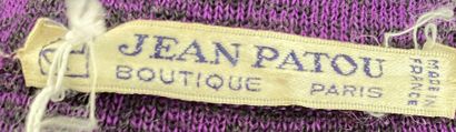 null JEAN PATOU Boutique Paris Purple and orange knit chasuble dress Size 42