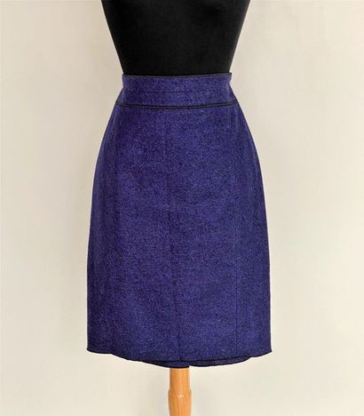 null Claudie PIERLOT Black woollen skirt with leather lining 

Paule KA Lavender...