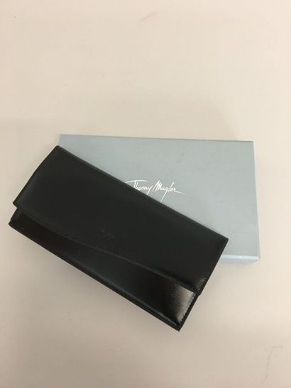 null THIERRY MUGLER Porte monnaie porte cartes en box noir dans sa boîte (très bon...