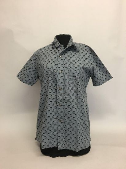 null DRIES VAN NOTEN et KENZO 2 Chemisettes manches courtes en coton imprimé Taille...