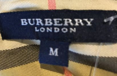 null BURBERRY London Peignoir en coton beige à carreaux avec ceinture Taille M
