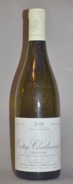 null 1 Bouteille CORTON CHARLEMAGNE - M.COLIN. 2000 