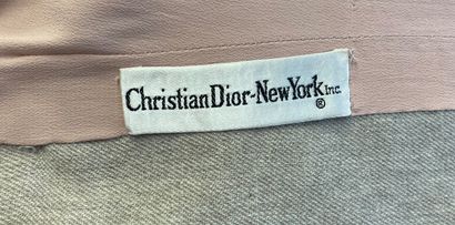 null CHRISTIAN DIOR New York Veste courte en lainage grège doublure en crêpe de soie...