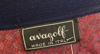 null AVAGOFF pour Korrigan Made in Italy Tailleur en jersey marine imprimé de clochettes...
