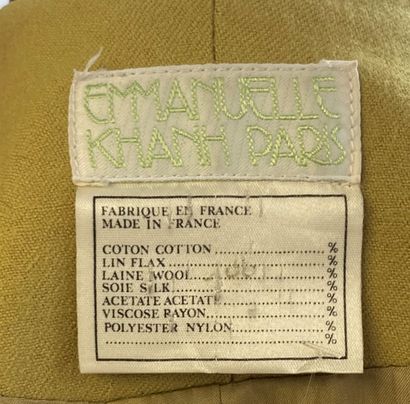 null 
EMMANUELLE KHANH Paris Veste cintrée vert olive - taille 38




(taches)
