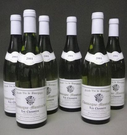 null 6 Bouteilles CHASSAGNE MONTRACHET LES CHAUMEES - JM MOREY. 2001 