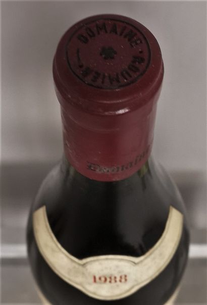 null 1 bouteille CLOS VOUGEOT Grand Cru - Domaine Georges ROUMIER 1988.

Etiquette...